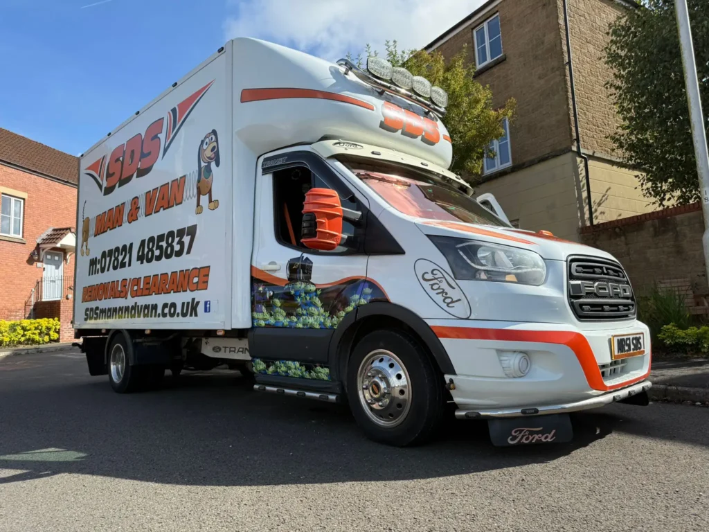 SDS Man and Van Plymouth vehicle during a house move to Wales
